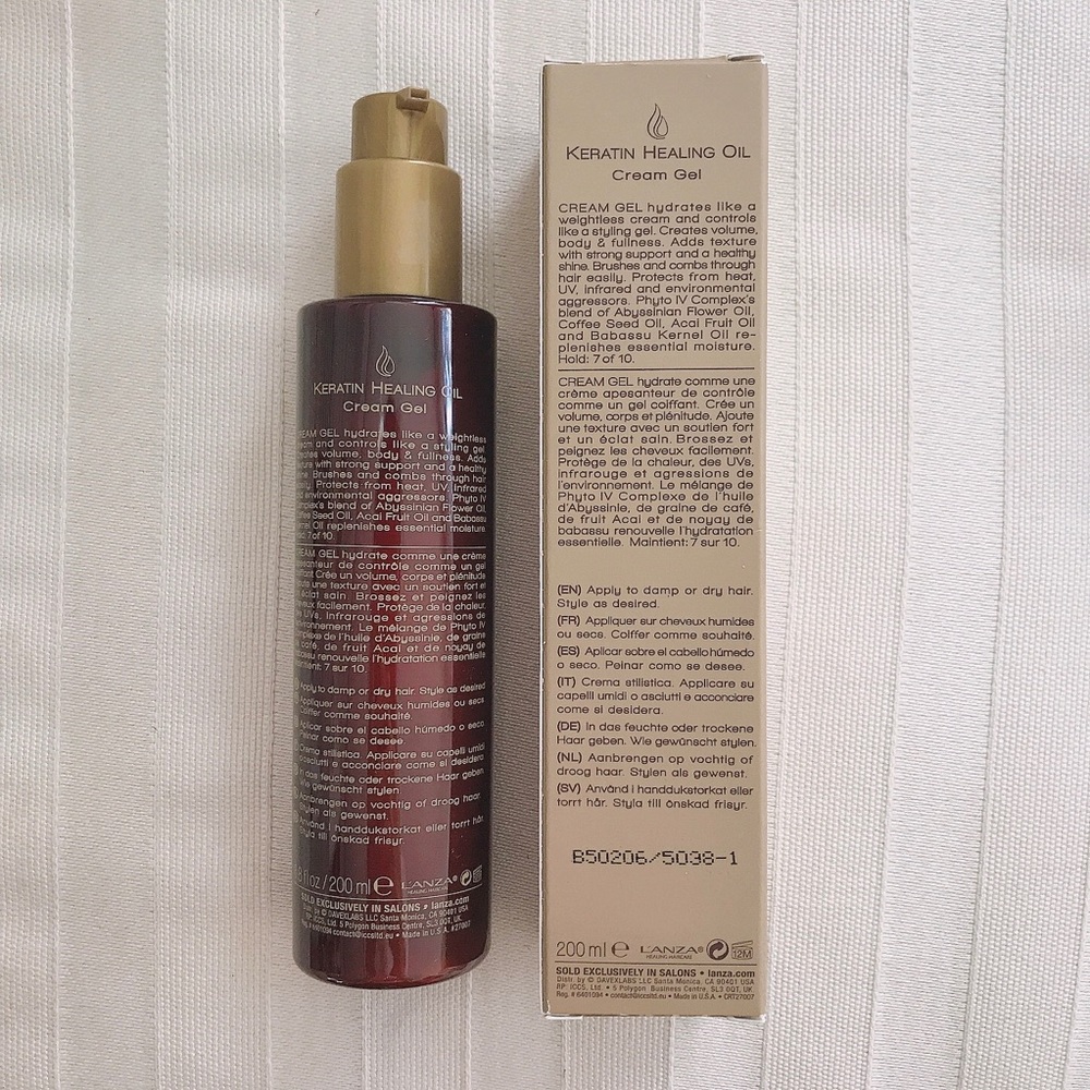 LANZA Keratin Healing Oil Cream Gel - Picture 2 of 3